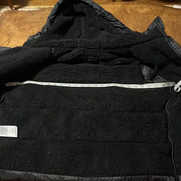 NWT Eddie Bauer extra large Stratuslite Down Faux Shearling Lined Hoodie Jacket - Picture 11 of 16